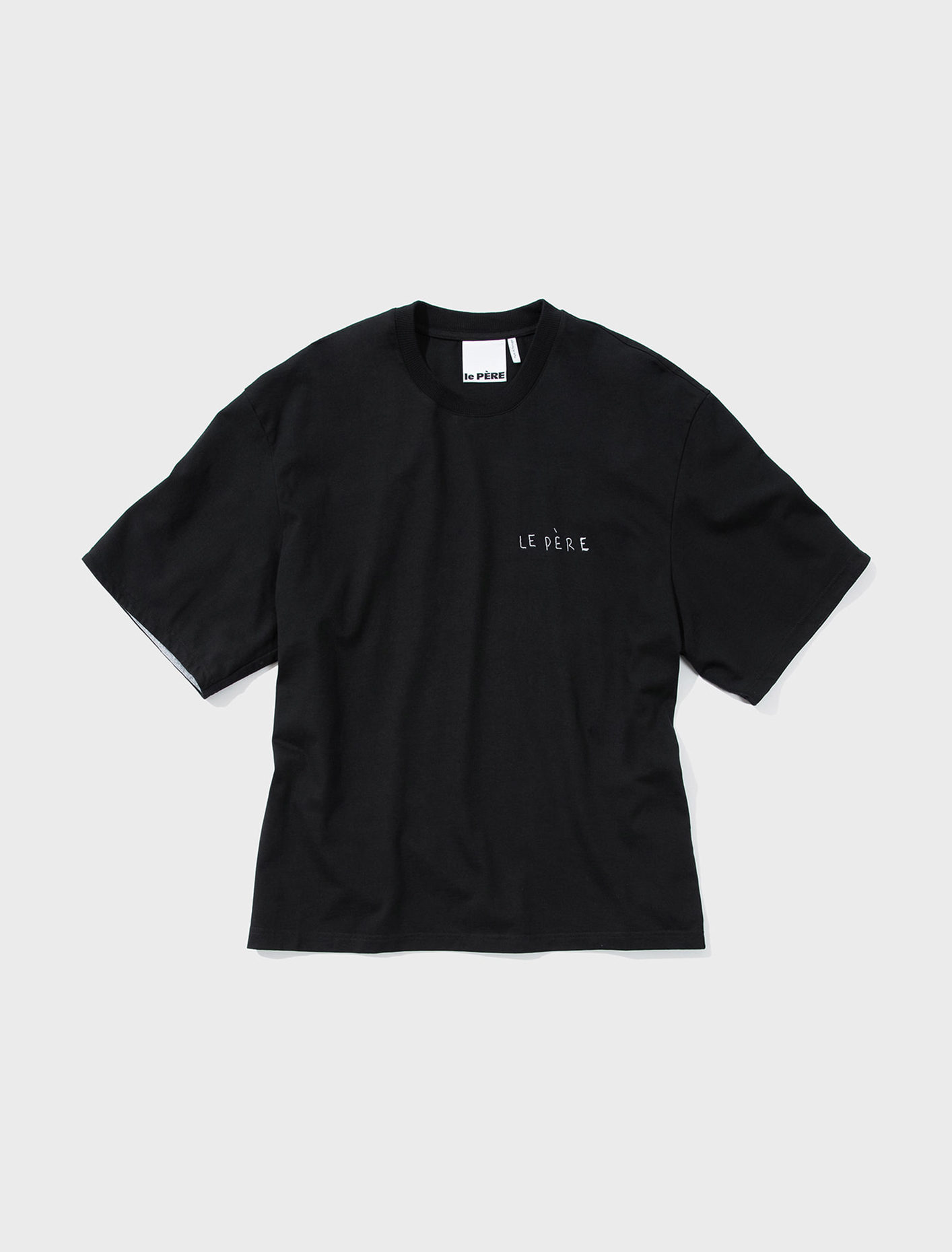 르 뻬흐 더블 슬리브 티셔츠 블랙