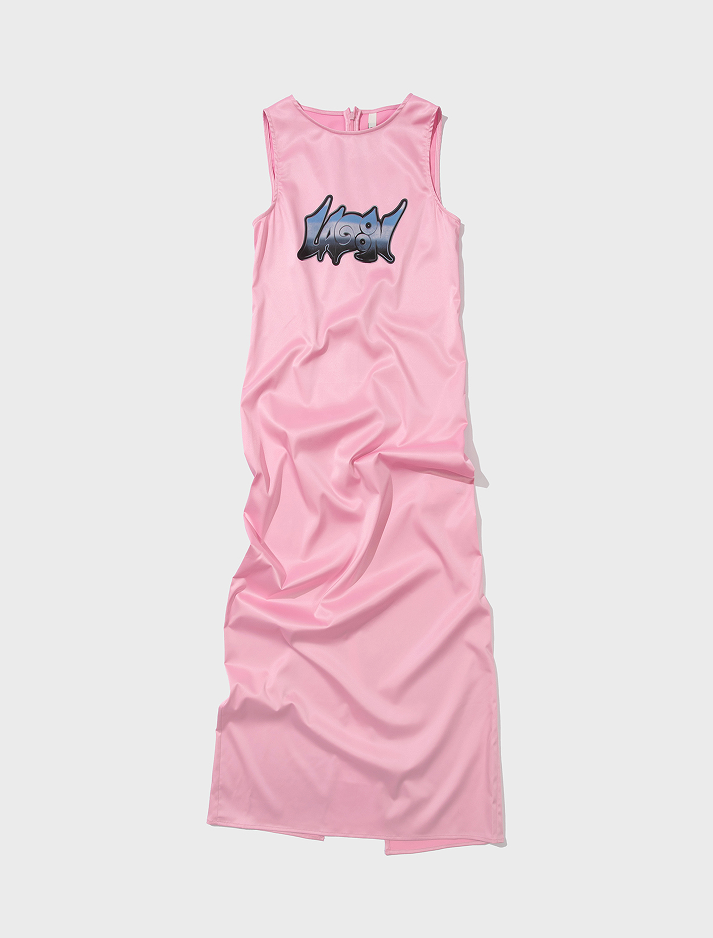 라군 들라스 로고 드레스 핑크
