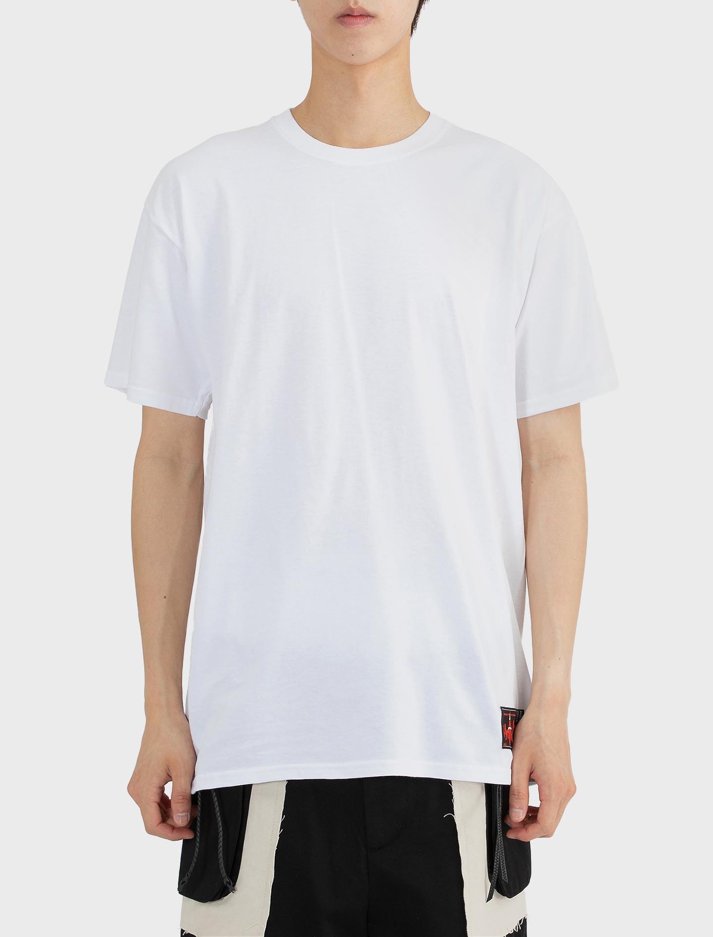 슈만 레드 로고 1팩 티셔츠 화이트